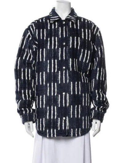 Pre-owned Off-white Printed In Blue