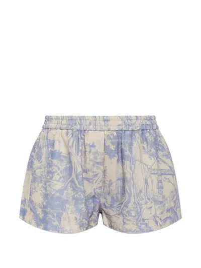 Off-white Printed Elasticated-waist Shorts In Multi