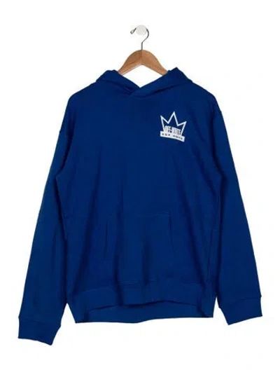 Pre-owned Off-white Kids' Printed Hoodie W/ Tags In Blue