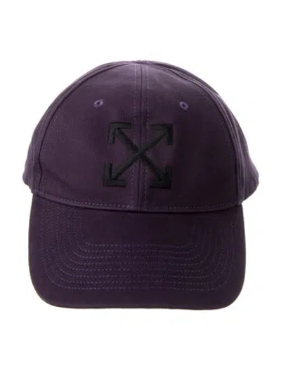 Pre-owned Off-white Purple Arrow Logo Hat Size Os