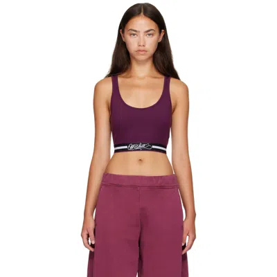 Off-white Purple Ly College Tank Top In Port Royal Dark Sapp