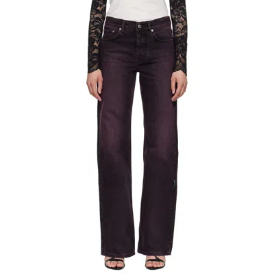 Off-white Purple Susy Jeans In Black