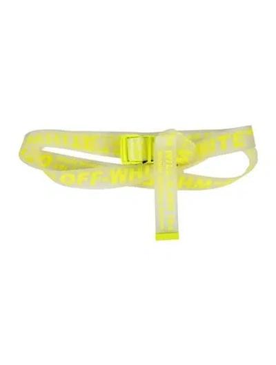 Pre-owned Off-white Pvc Belt W/ Tags In Green