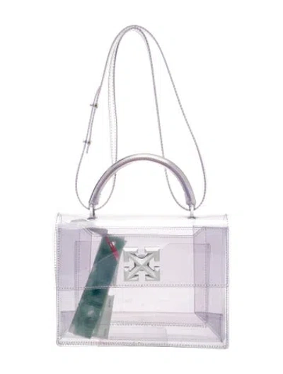 Pre-owned Off-white Pvc Top Handle Bag In Transparent