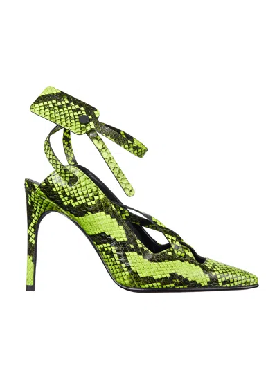 Off-white Python Sandal With Strap In Multi