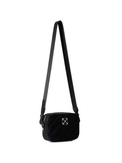 Off-white Quilted Shoulder Bag In Black