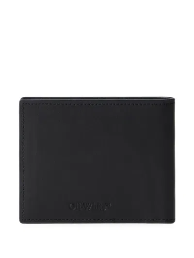 Off-white Quote Bifold Wallet In Black