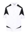 Off-white Race Logo Panel Shirt In Multi