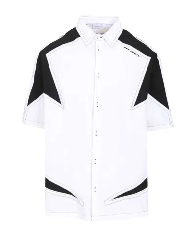 OFF-WHITE OFF-WHITE RACE LOGO PANEL SHIRT