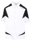 Off-white Race Logo Panel Shirt In White
