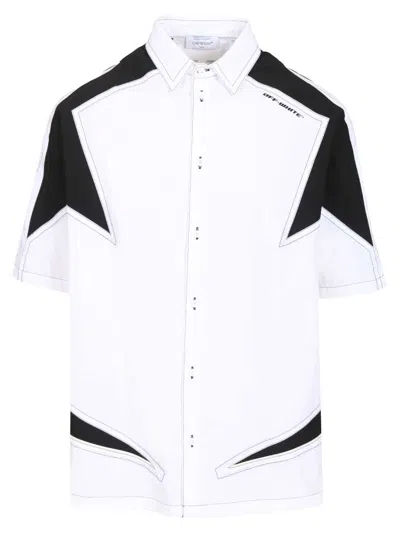 OFF-WHITE RACE LOGO SHIRT SHIRTS WHITE