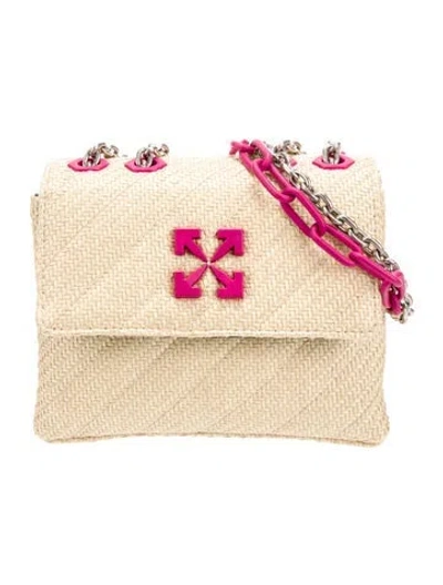 Pre-owned Off-white Raffia Shoulder Bag In Neutral