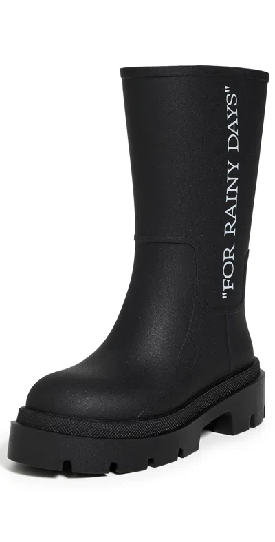 Off-white Reboot Rainy Days Boots Black - White