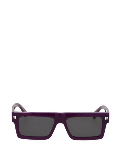 Off-white Rectangle-frame Sunglasses In Blue