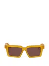 Off-white Rectangle-frame Sunglasses In Brown