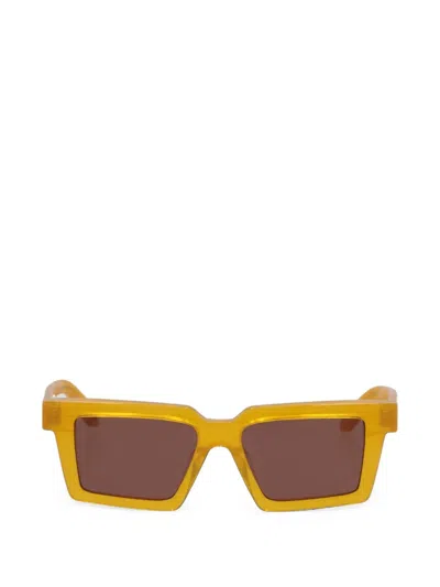 Off-white Rectangle-frame Sunglasses In Brown