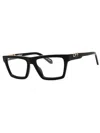 Off-white Rectangular Acetate Eyeglasses For Men - Style 7b In Black