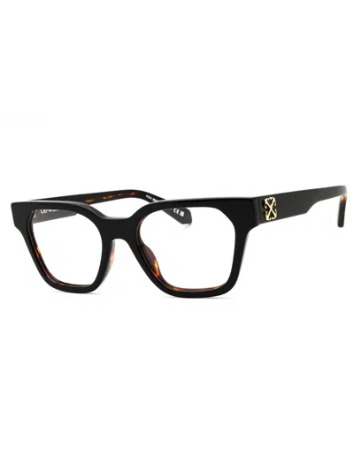 Off-white Rectangular Unisex Eyeglasses Style 7p In Black