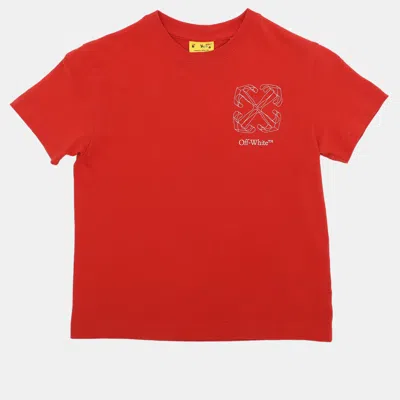 Pre-owned Off-white Red Cotton Arrow T Shirts 4 Years