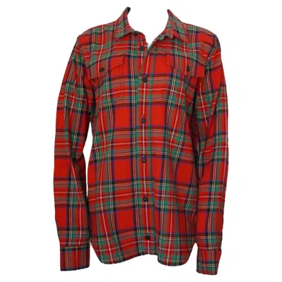 Pre-owned Off-white Red Plaid Flannel (ss13)