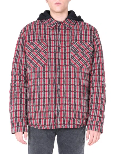 Off-white Red Regular Plaid Shirt
