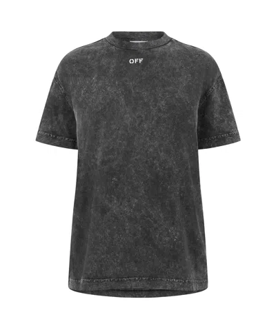 Off-white Regular Fit T-shirt In Gray