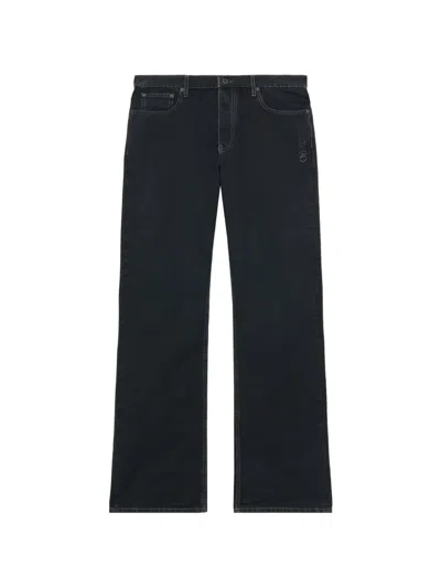 Off-white Relaxed-fit Trousers In Black
