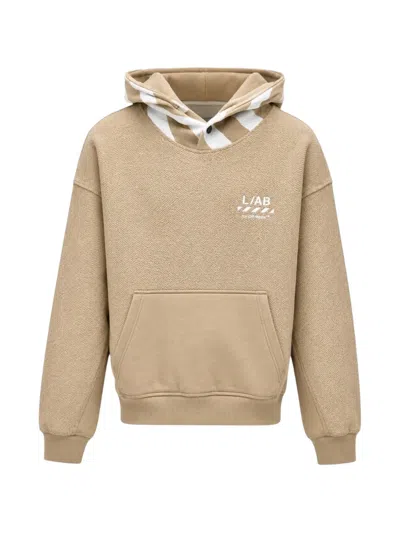 Off-white Reverse Textured Hoodie In Neutral