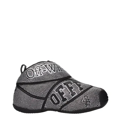 Off-white Rhinestone-embellished High-top Sneaker In Black