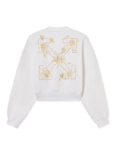 Off-white Roses Arrows Sweatshirt In Multi
