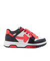 Off-white Round-toe Lace-up Sneakers In Multi