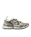 Off-white Brown Solid Sneakers In Black