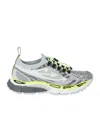 Off-white Multicolor Polyester Athletic Sneakers In White