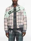 Off-white Royal Check Varsity Jacket In Multi
