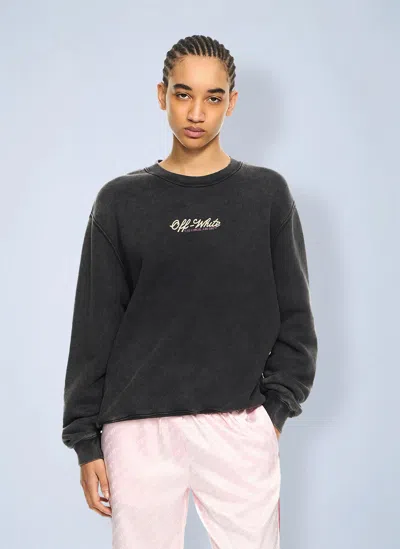 Off-white Royal Jewels Sweatshirt In Black