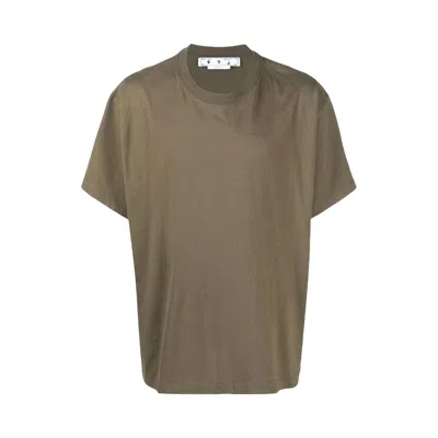 Pre-owned Off-white Rubber Diagonals Oversized T-shirt 'army Green' | Men's Size Xxs