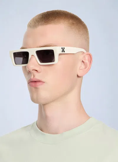 Off-white Ruby Dark Grey Lens Sunglasses In Black
