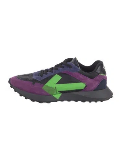 Pre-owned Off-white Running Sole Chunky Sneakers In Purple