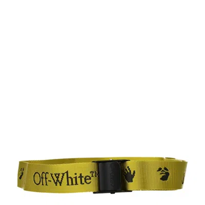 Off-white 米白色女装s 工业腰带黄色布 In -, -