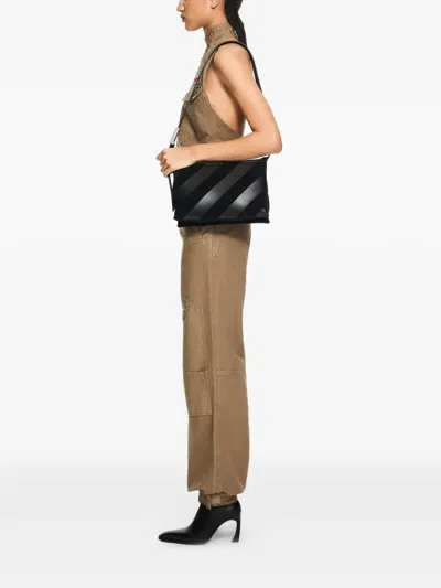 Off-white Sandbag 404 Diagonal Shoulder Bag In Black