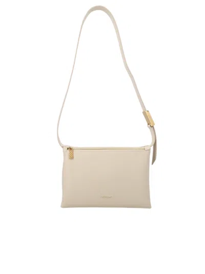 Off-white Sandbag Calfskin Minimalist Shoulder Bag In Red