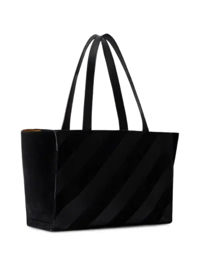 Off-white Sandbag Leather Tote Bag In Purple