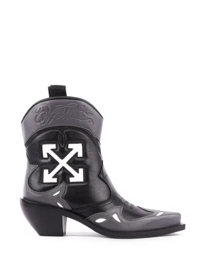 Off-white Santiago Stiefel In Black