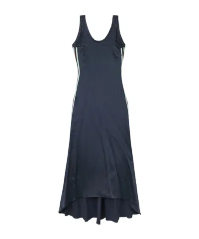 Off-white Satin Backless Midi Dress