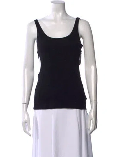 Pre-owned Off-white Scoop Neck Sleeveless Top W/ Tags In Black