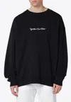 Off-white Script Arrow Diagonal Skate Sweatshirt In Black