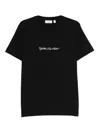 Off-white Arrow Script Short-sleeve T-shirt In Black