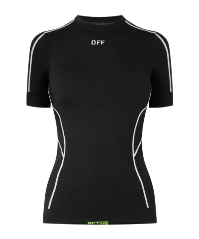 Off-white Seamless Baby Tee In Black