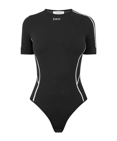 Off-white Seamless Bodysuit In Black