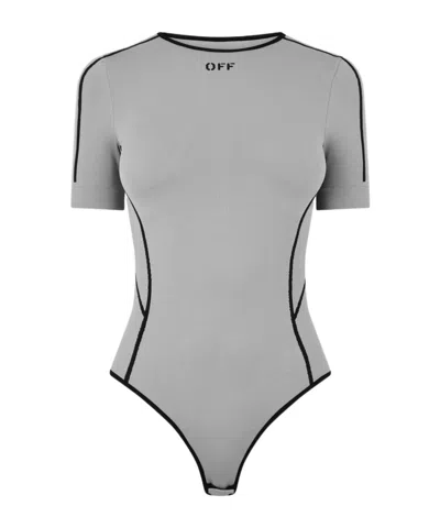 Off-white Seamless Bodysuit In Gray